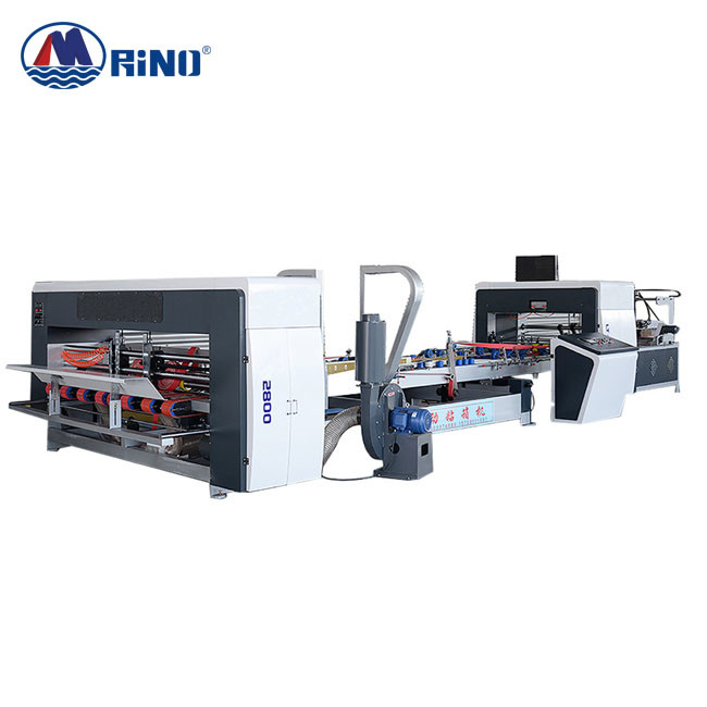 Corrugated Automatic Carton Folder Gluer Machine PLC Control