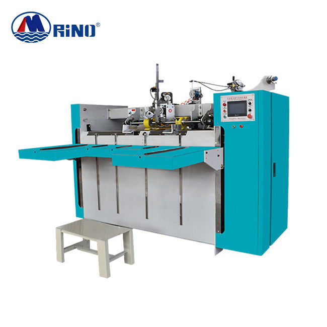 Double Servo Carton Box Stitching Machine One Piece Touch Screen Control