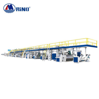 ποιότητας 3 5 γραμμή παραγωγής 100m/Min 100kw 5 χαρτοκιβωτίων 7 πτυχών αυτόματες Corrugation πτυχών εγκαταστάσεις εργοστάσιο
